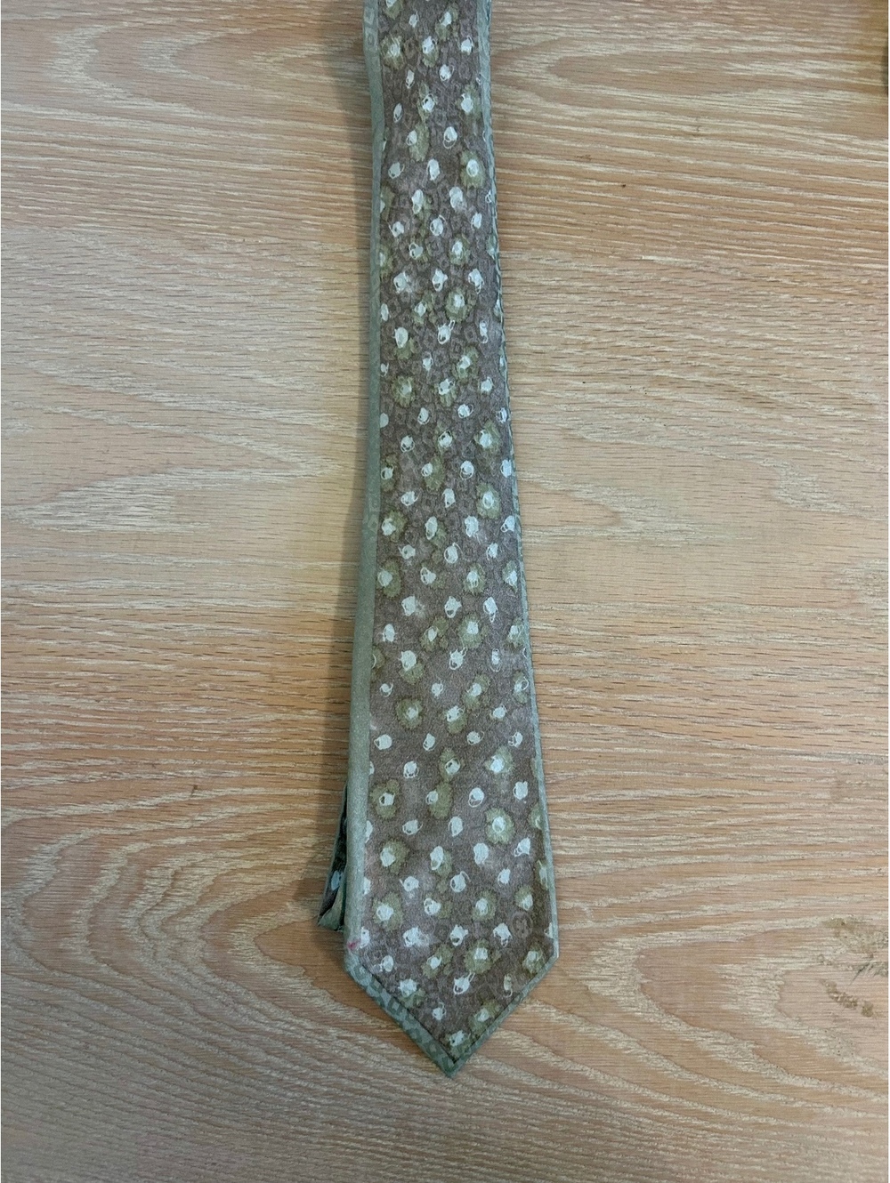 Mila Schön Brown Polka Dot Silk Tie Made in Italy